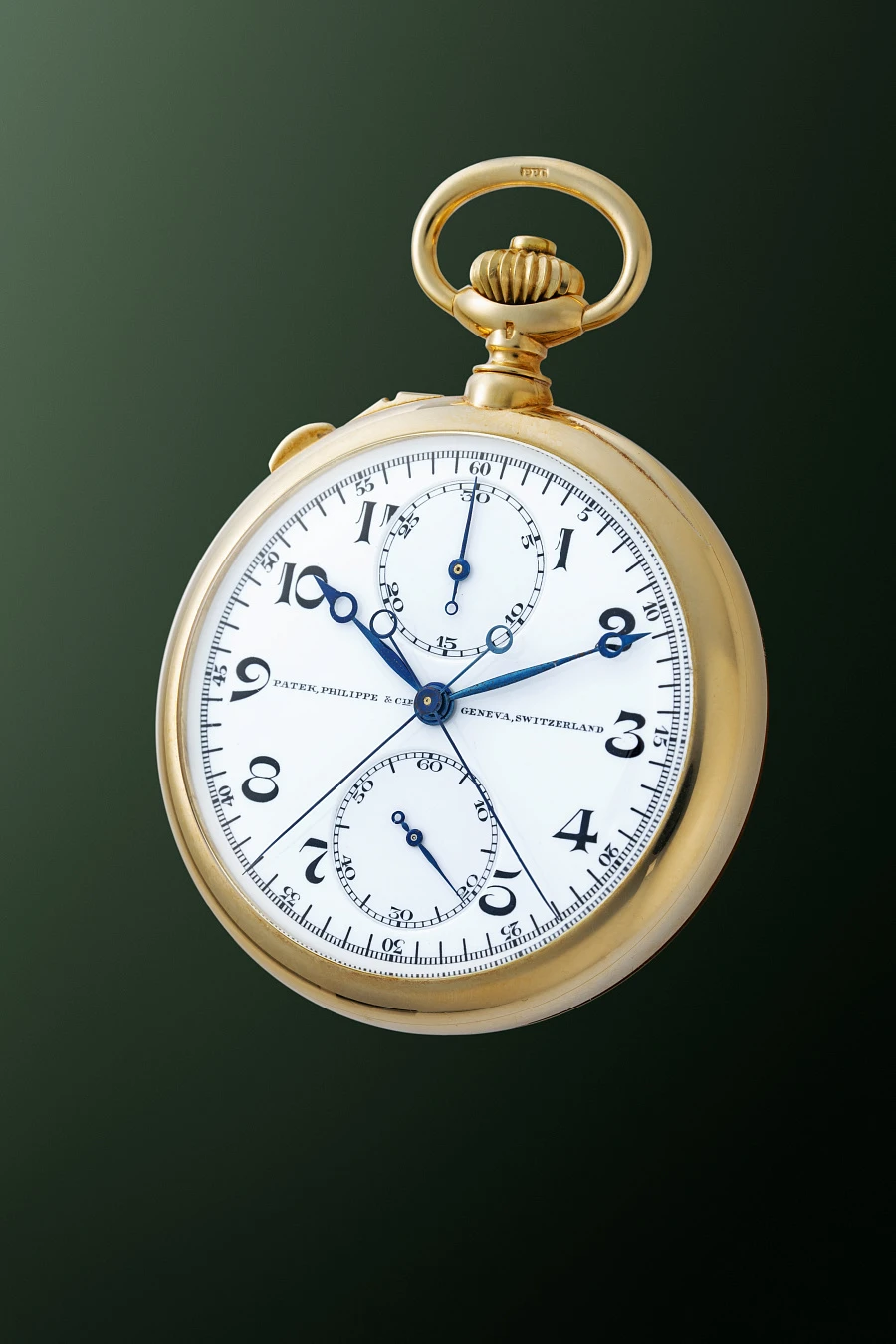 Split-Seconds Chronograph Pocket Watch in 18k Yellow Gold