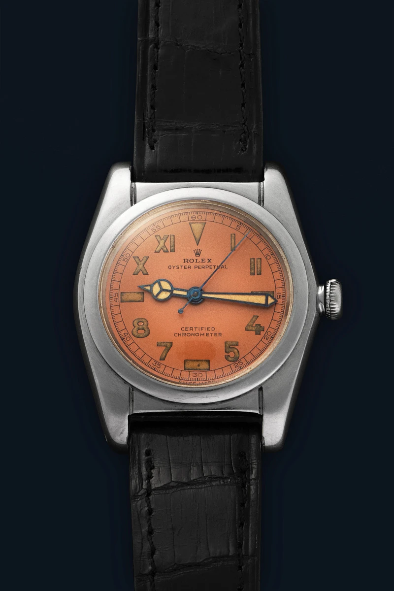 Bubbleback Ref. 2940 Tropical Salmon Radium Dial