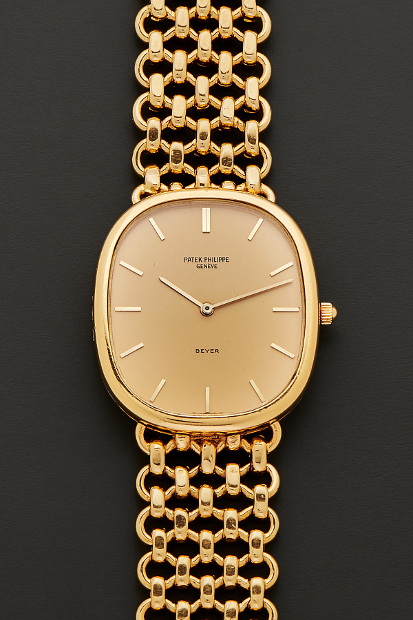 Ellipse Double Signed 'Beyer' in 18k Yellow Gold