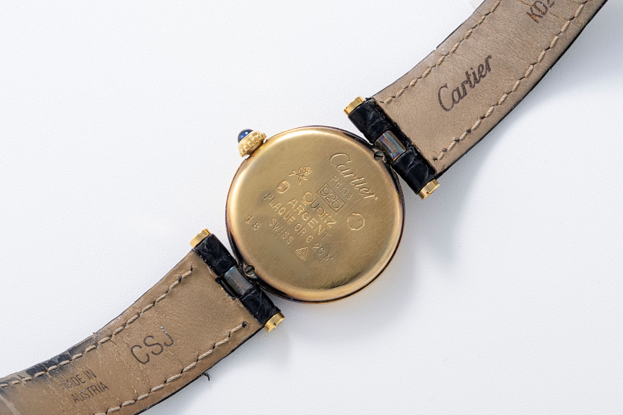 Must de Cartier Vermeil with Black Dial