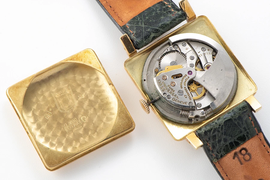 Gioccolatone Square Automatic in 18k Yellow Gold