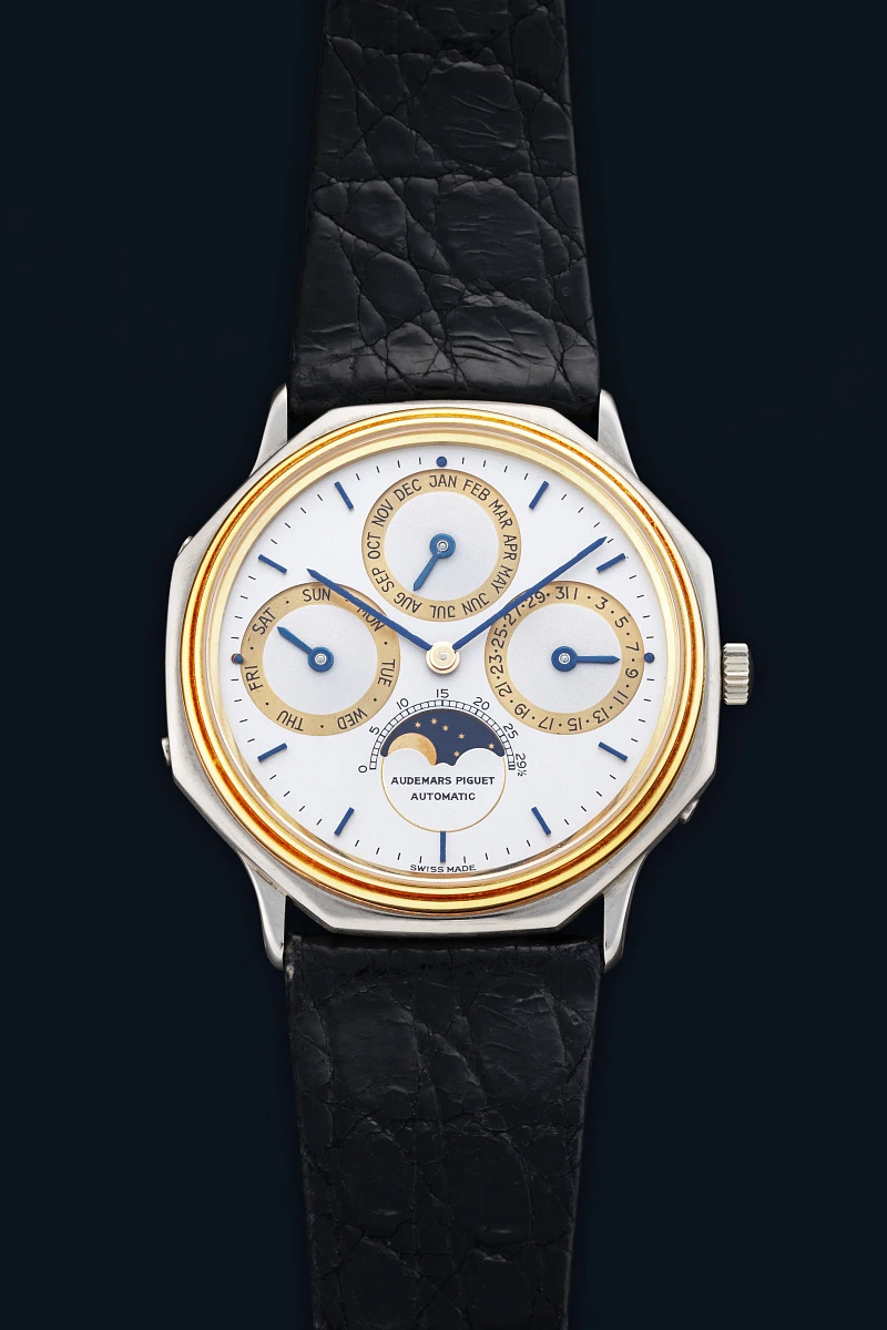 Quantième Perpetual Calendar Ref. 5557CA in 18k White and Yellow Gold