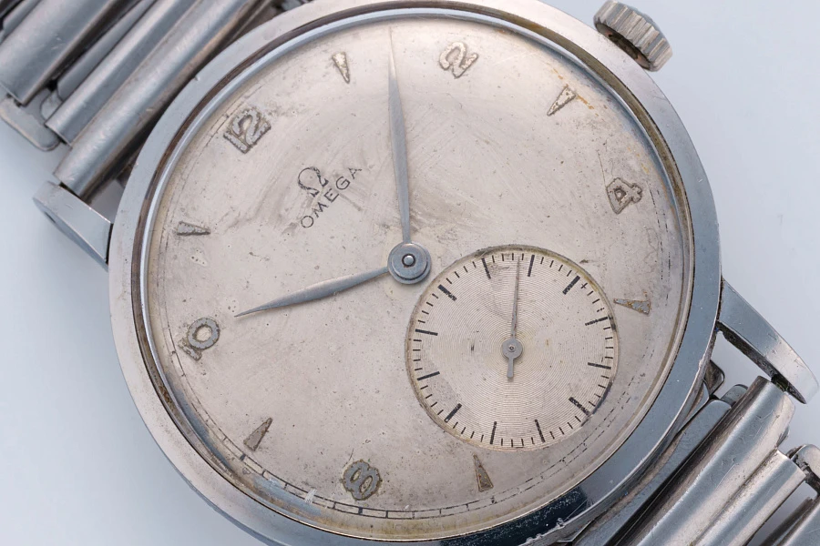 Jumbo Dress Watch Ref. 2417-1 in Stainless Steel on Gay Frères Ladder Bracelet