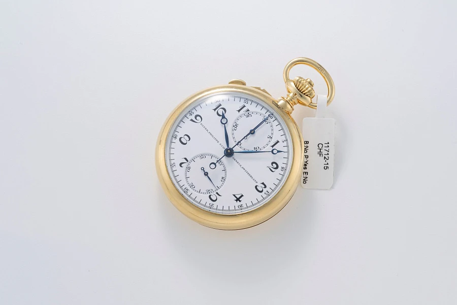 Split-Seconds Chronograph Pocket Watch in 18k Yellow Gold
