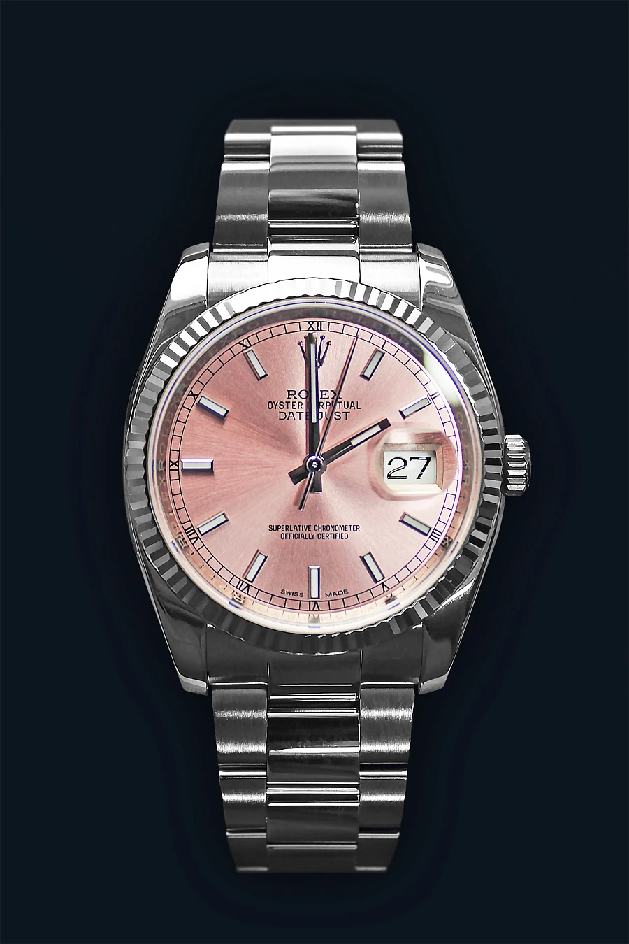 Datejust 36 ‘Rolesor Gris’ 116234 Pink Dial