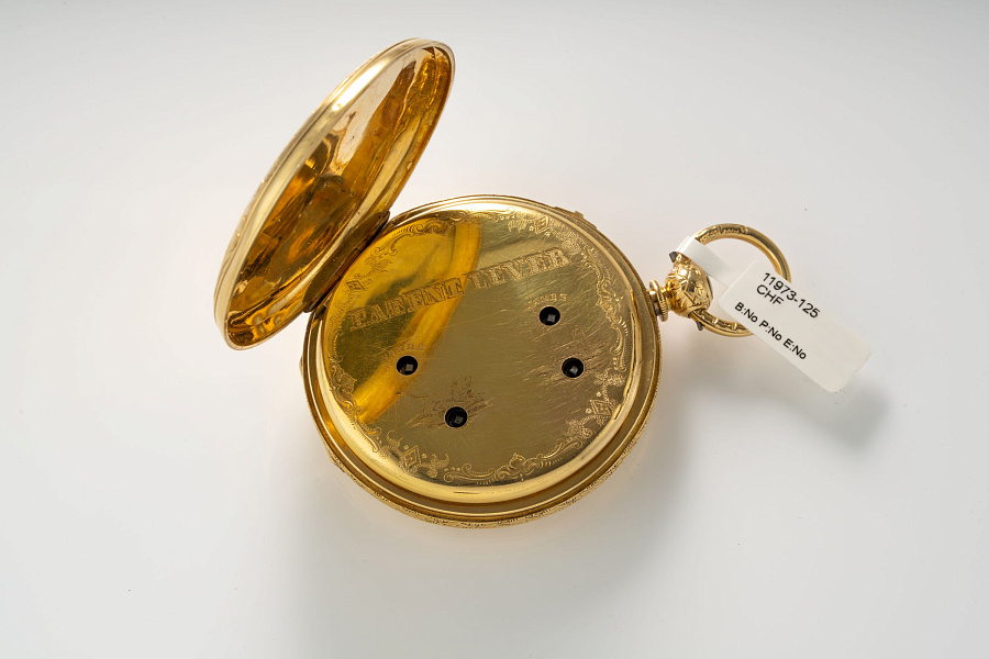 19th Century Dual Time Dead-Beat Seconds in 18k Yellow Gold with