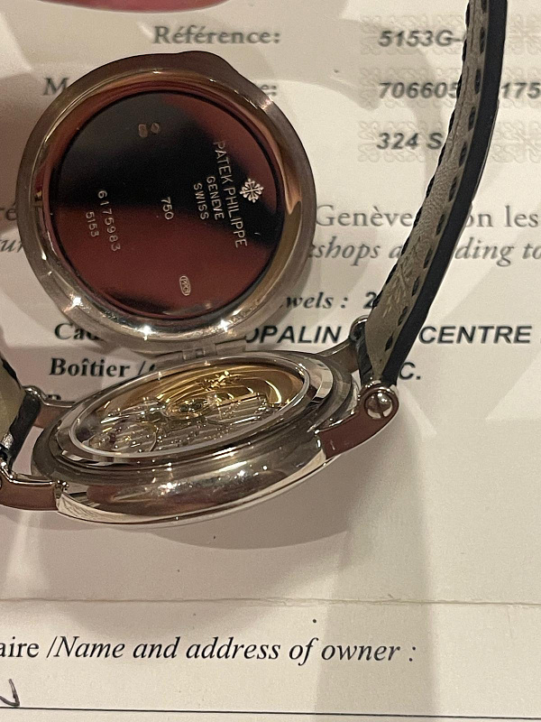 Calatrava 5153 ‘Officer Case’ White Gold