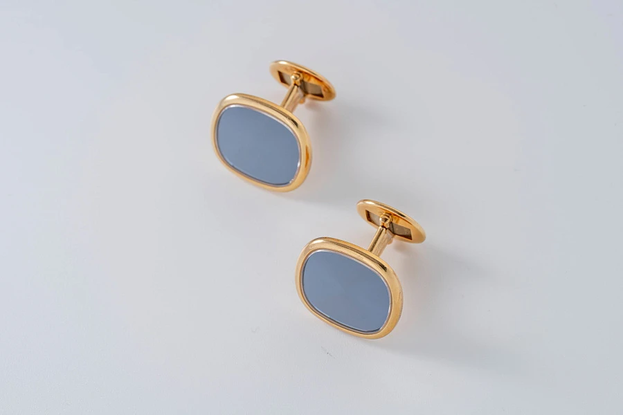 Ellipse Cufflinks in 18k Yellow Gold