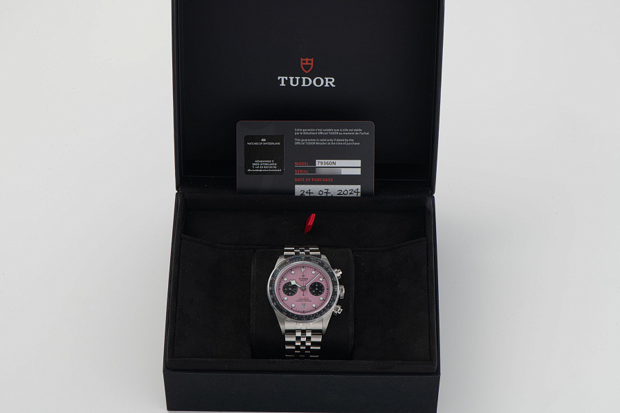 Black Bay Chronograph Pink Dial Ref. 79360N