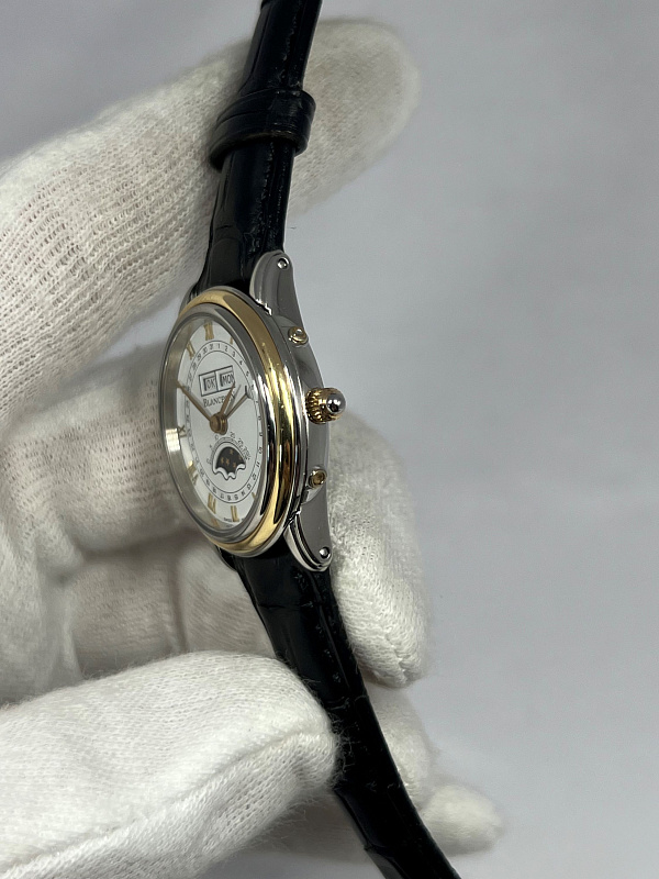 Quantième Complet Phase de Lune Ladies Steel & Gold