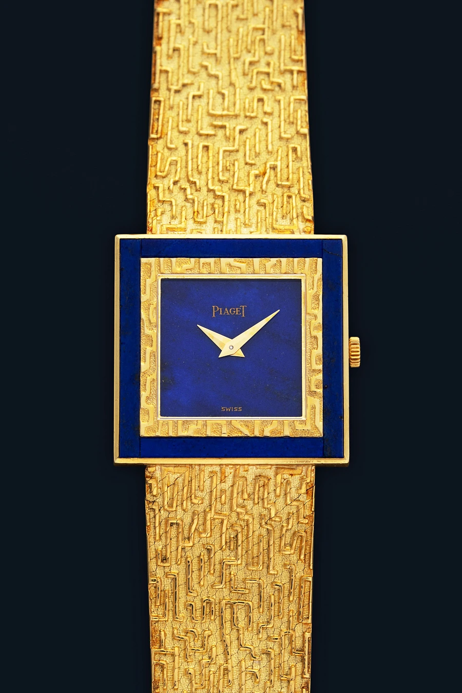 Square Watch Ref. 9200B25 With Lapis Lazuli Dial and Bezel