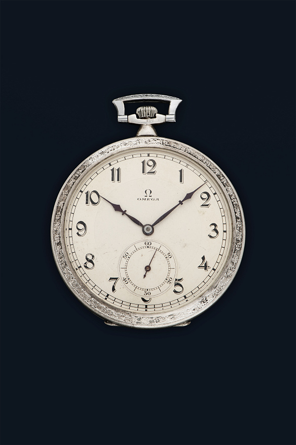 Art-Deco Pocket Watch in Silver