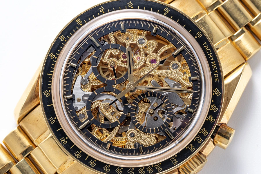 Skeletonized Speedmaster by Armin Strom Ref. 36965081 in 18k Yellow Gold