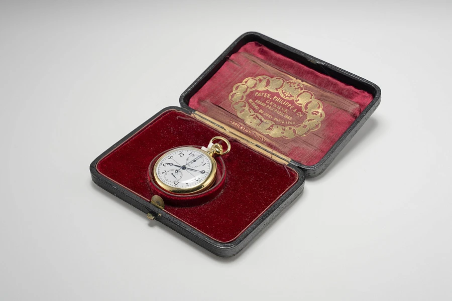 Split-Seconds Chronograph Pocket Watch in 18k Yellow Gold