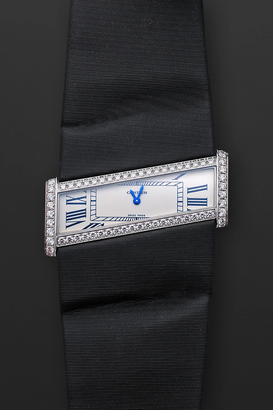 Tank Divan Diagonale White Gold & Diamonds