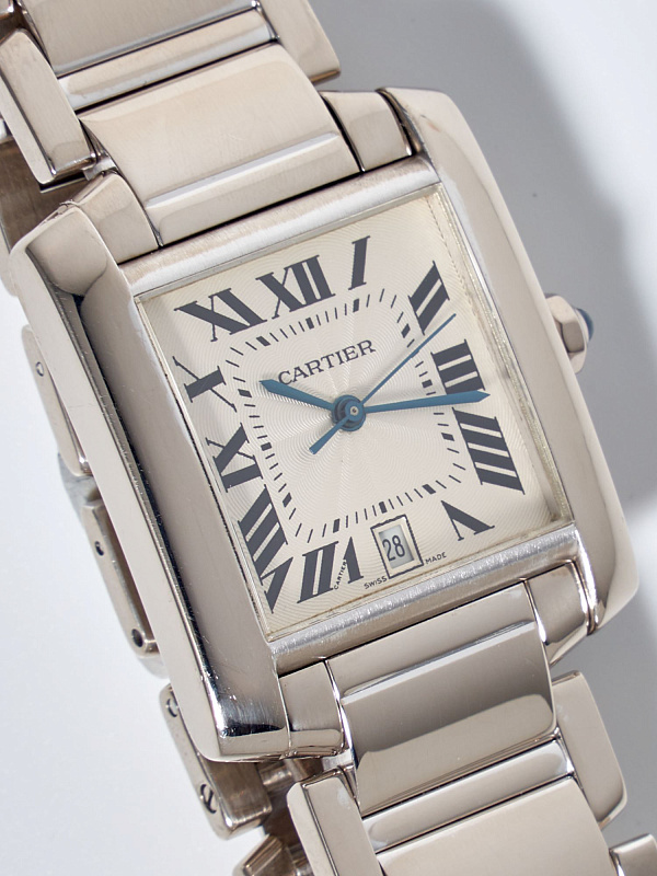 Tank Française de Cartier White Gold