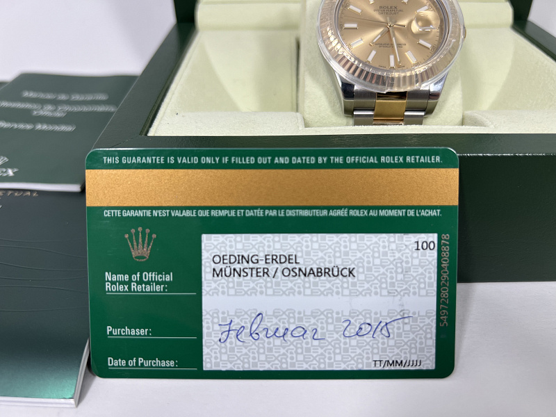 Datejust 41mm 116333 ‘Yellow Rolesor’ Sunburst Dial