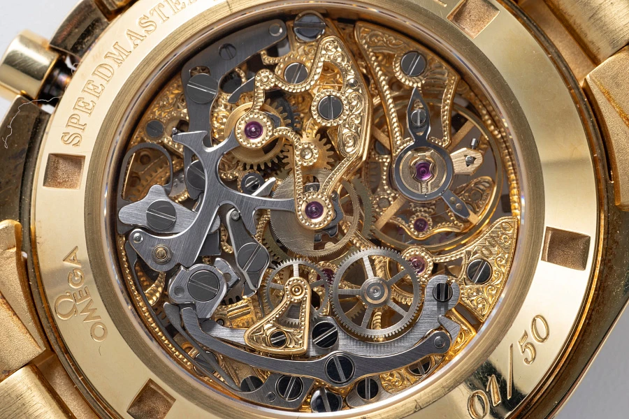 Skeletonized Speedmaster by Armin Strom Ref. 36965081 in 18k Yellow Gold