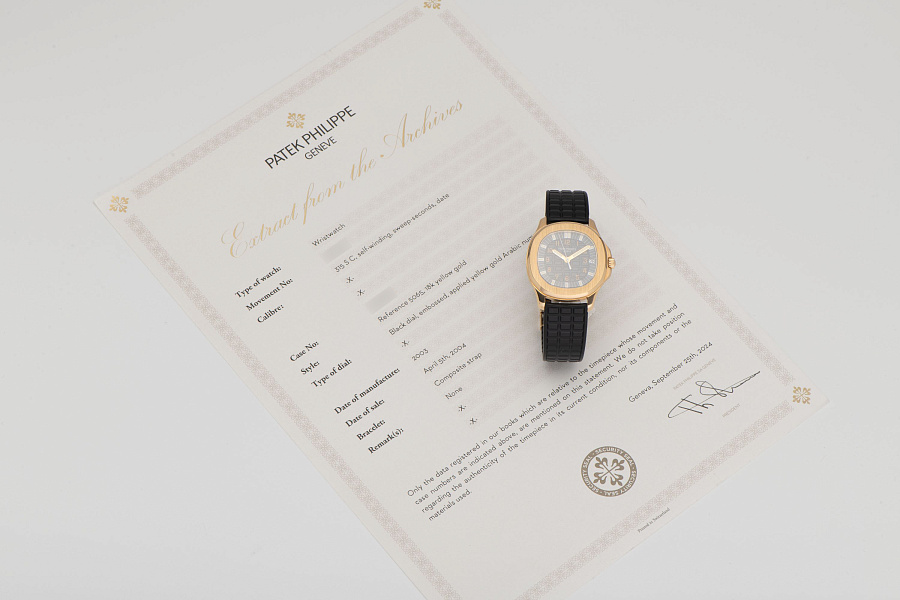 Aquanaut Ref. 5065 in 18k Yellow Gold