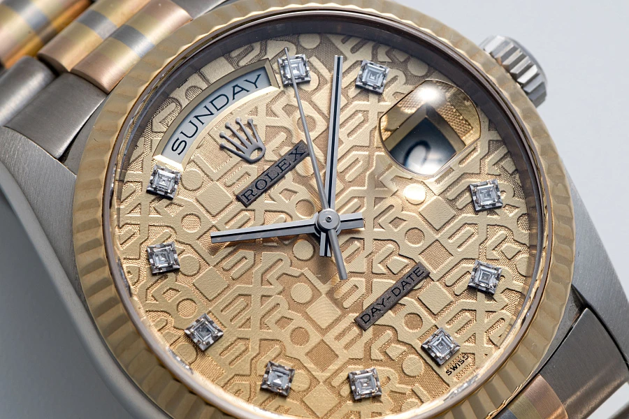 Day-Date Ref. 18239B 'Tridor' in 18k Rose, Yellow, and White Gold