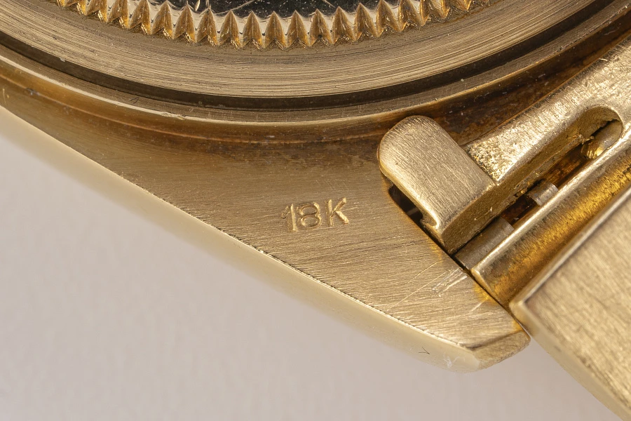 Tropical Dial Day-Date Ref. 18038 in 18k Yellow Gold