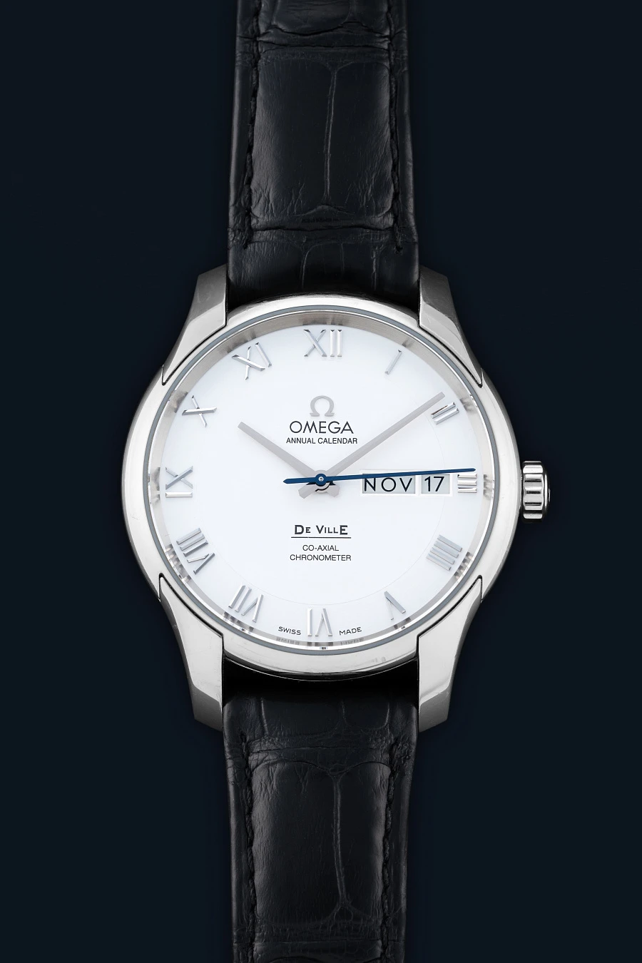 DeVille Co-Axial Chronometer Annual Calendar Ref. 431.13.41.22.02.001 in Stainless Steel