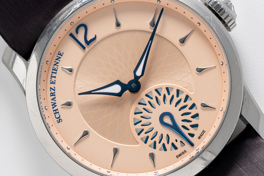 Salmon Dial Watch in Stainless Steel