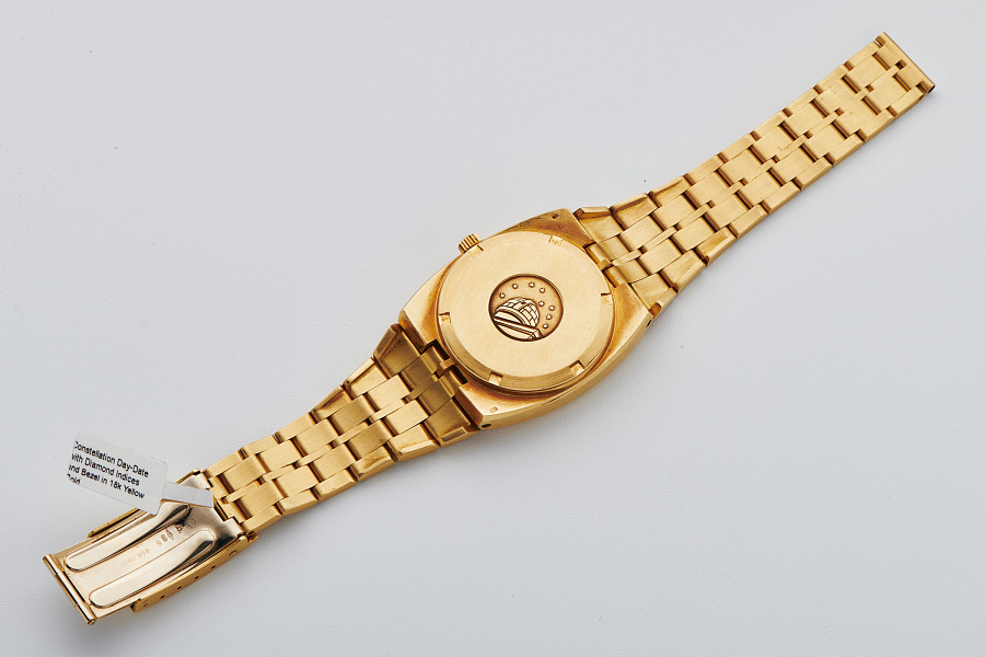 Constellation Day-Date Ref. 1680054 with Diamond Indices and Bezel in 18k Yellow Gold