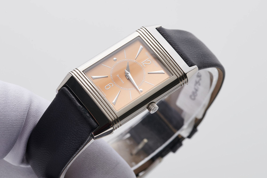 Reverso 18K White-Gold Salmon Dial