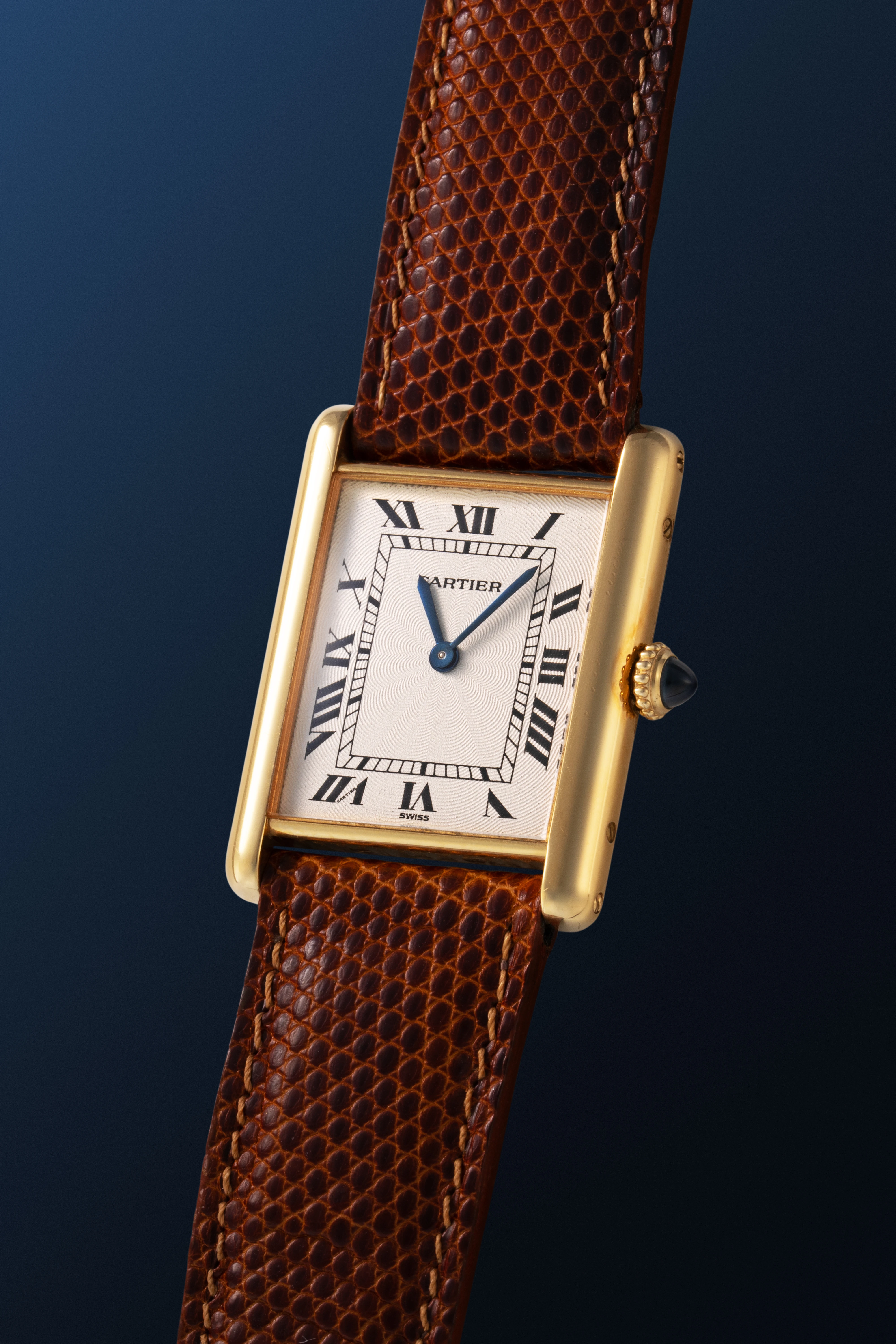 Tank Louis Extra Plate Ref. 96065 in 18k Yellow Gold