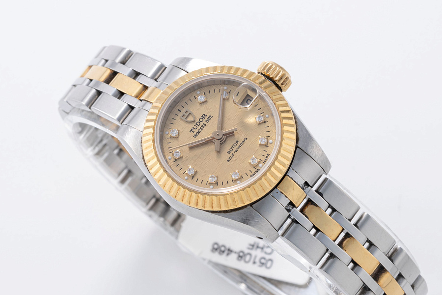 Princess Date Ref. 92513 in Stainless Steel and 18k Yellow Gold