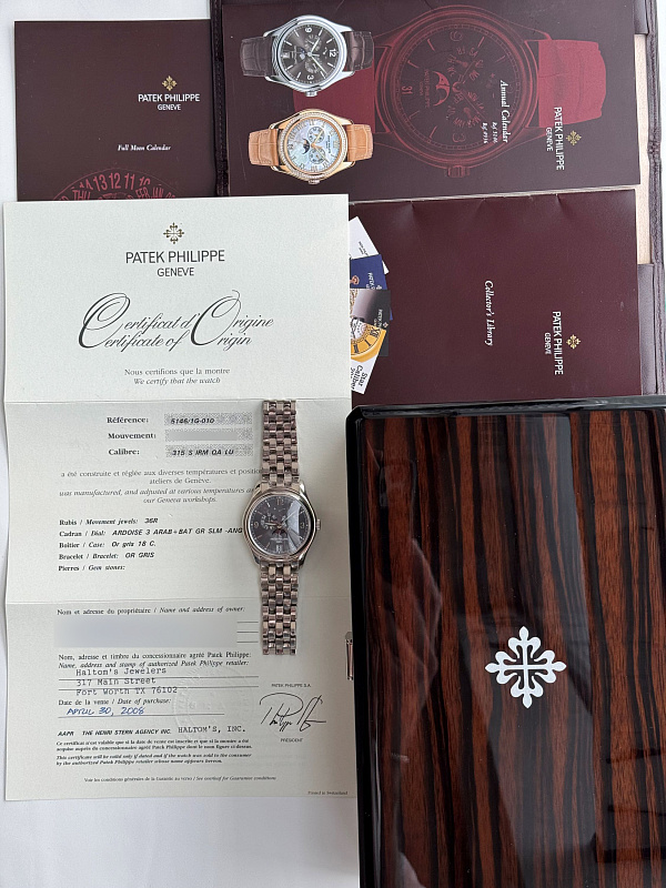 Annual Calendar Ref. 5146 in 18k White Gold