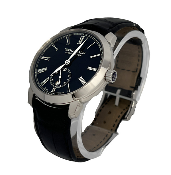 Classico Small Seconds Grand Feu Enamel Black Dial