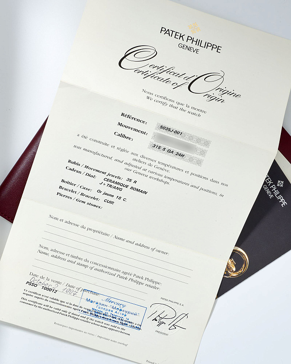 Annual Calendar 5035 Automatic