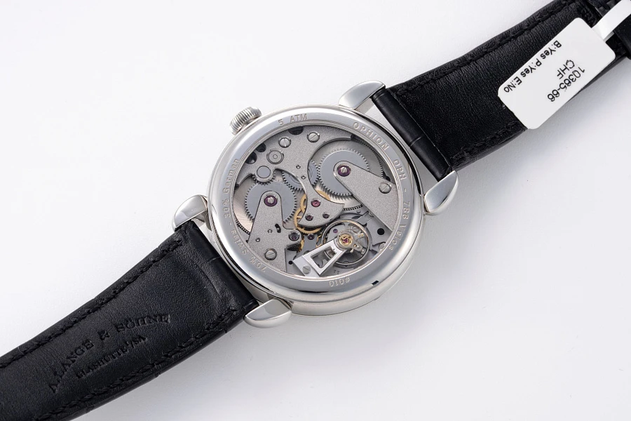 Black Guilloche Dial in Stainless Steel
