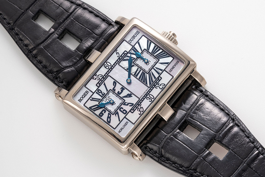 Too Much GMT with Mother of Pearl Dial in 18k White Gold