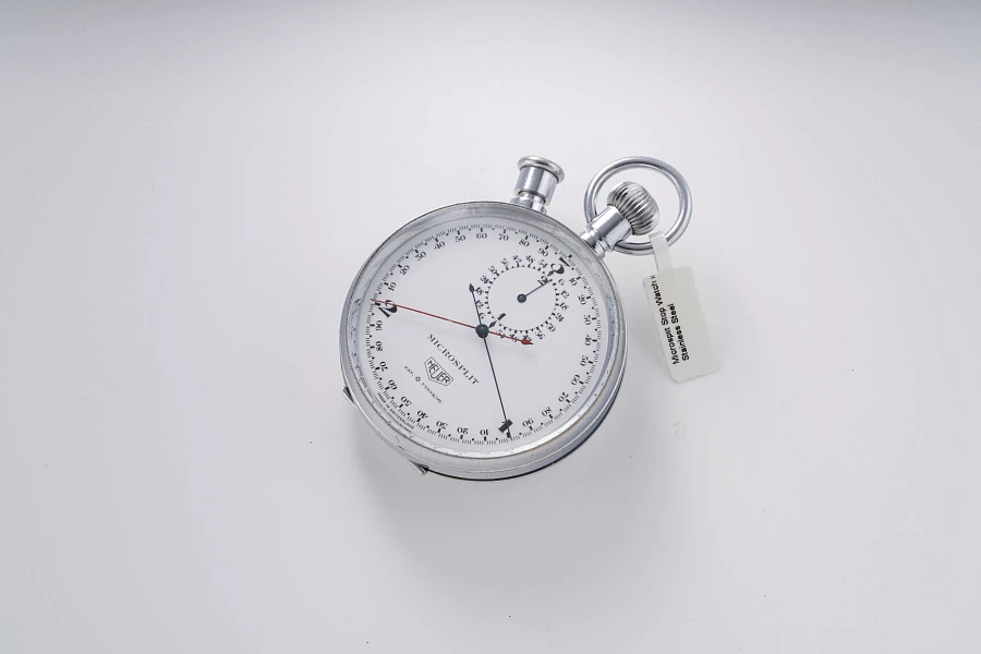 Microsplit Stop Watch in Stainless Steel