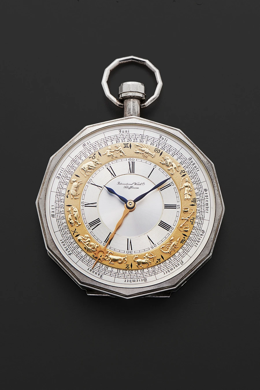 Zodiac Sign Pocket Watch Ref. 5310 in 925 Silver Full Set