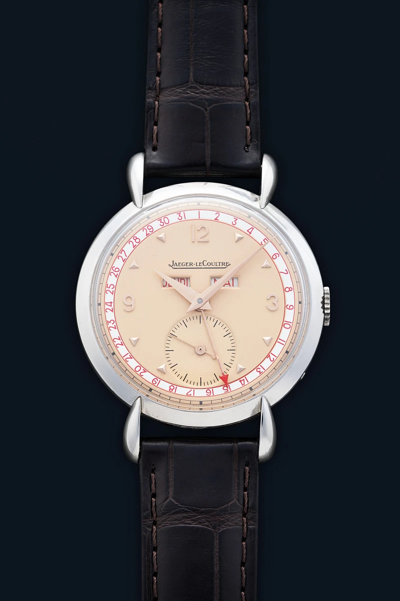 1940s Triple Date with Salmon Dial