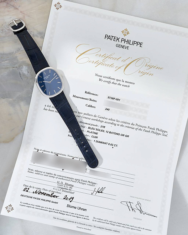 Golden Ellipse 5738 Platinum