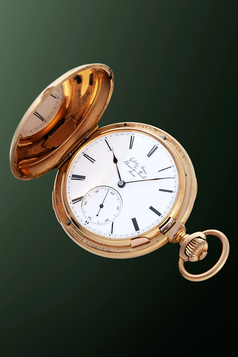 Grande and Petite Sonnerie Pocket Watch in 18k Rose Gold