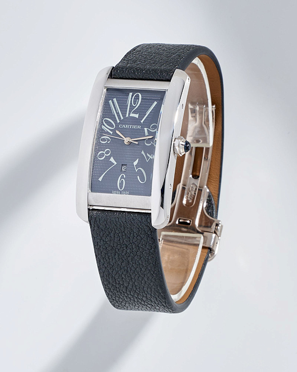 Tank Américaine Large Model White Gold Automatic