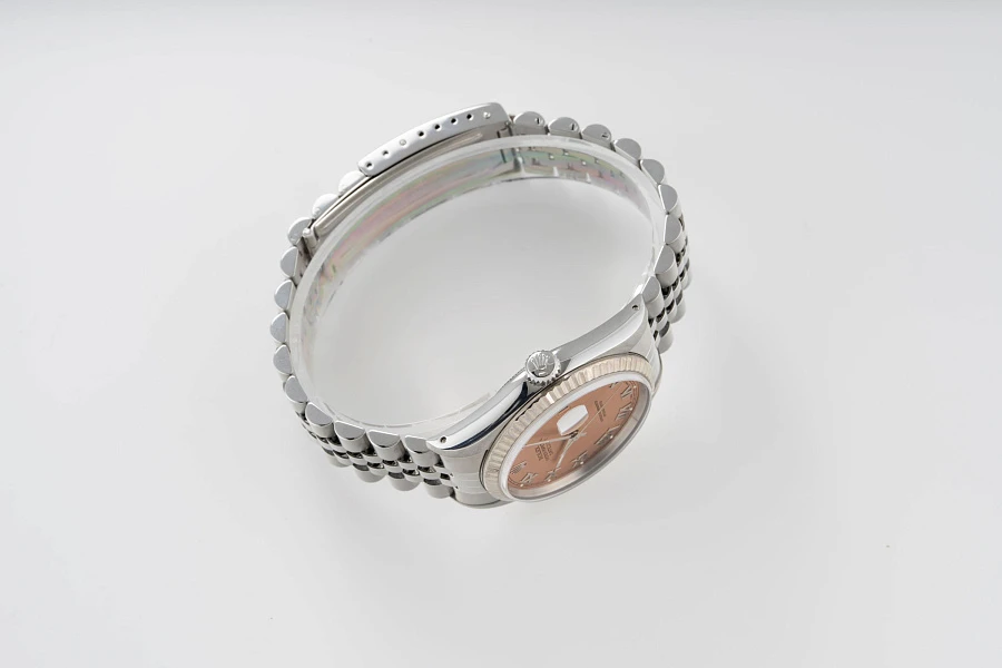 Salmon Dial Datejust Ref. 16234 in Stainless Steel