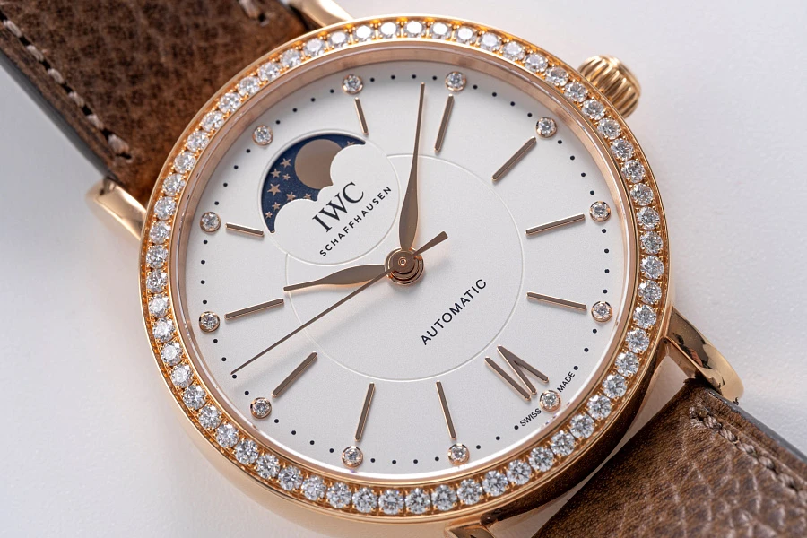 Potofino Moonphase Ref. IW659602 in 18k Rose Gold with Diamonds