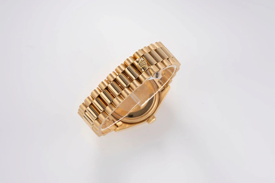 Tropical Dial Day-Date Ref. 18038 in 18k Yellow Gold