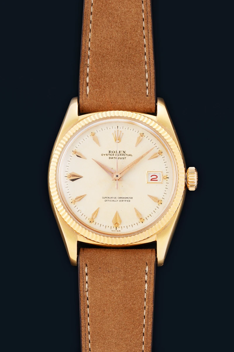 Datejust Ref. 6605 in 18k Rose Gold