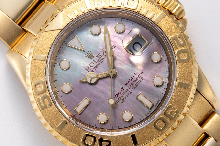 Yacht-Master Ref. 16628 in 18k Yellow Gold with Mother of Pearl Dial