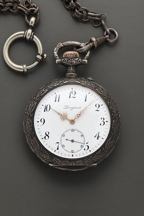 Shooting Tournament 1909 Pocket Watch in Silver