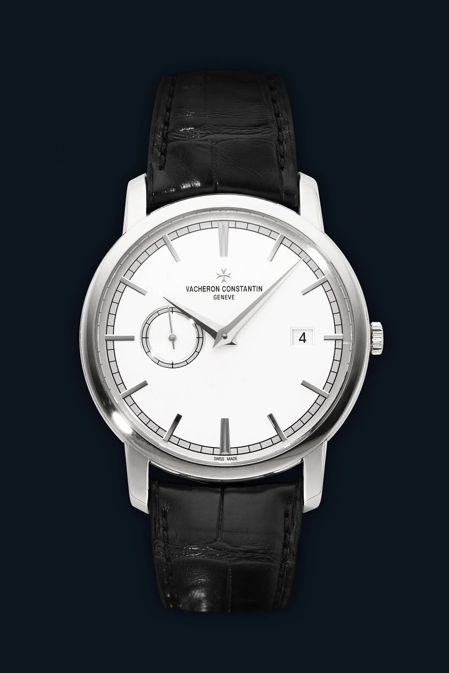 Patrimony Traditionnelle Date Automatic White Gold
