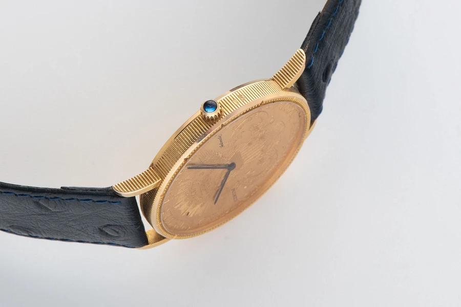 Twenty Dollar Automatic Coin Watch 18k Yellow Gold